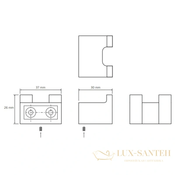 крючок bemeta nero 135006230, черный матовый