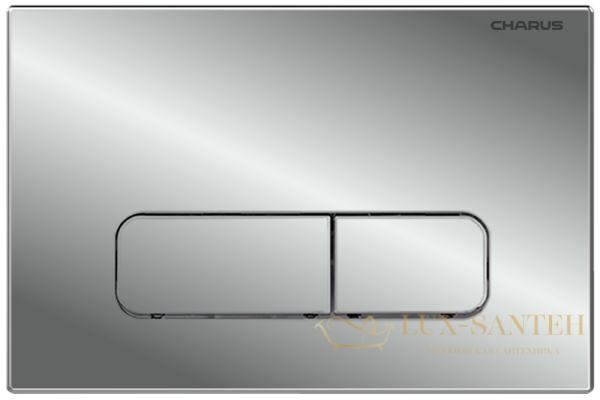панель смыва charus tm, elegia, fp.320.21.01, хром глянцевый