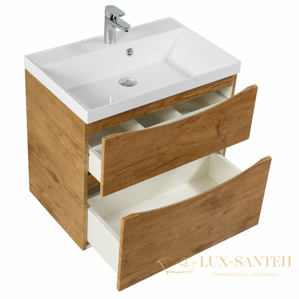 тумба под раковину belbagno marino marino-h60-700-2c-so-rn-p 70 см подвесная, rovere nature