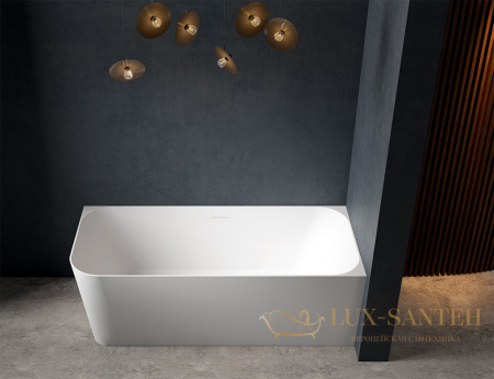 ванна акриловая угловая abber ab9331-1.6 r, белый глянцевый