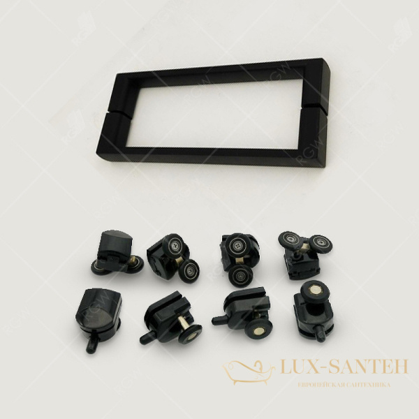 душевой уголок rgw classic 32094886-014 cl-48b 160x80, профиль черный матовый, стекло прозрачное