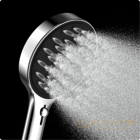 ручной душ aquame aqm8501cr, 4 режима, 135 мм, хром