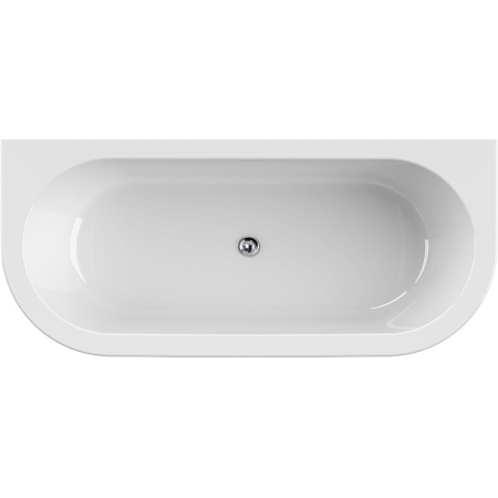 акриловая ванна cezares slim slim wall-180-80-60-w37-set 180x79 без гидромассажа, белый
