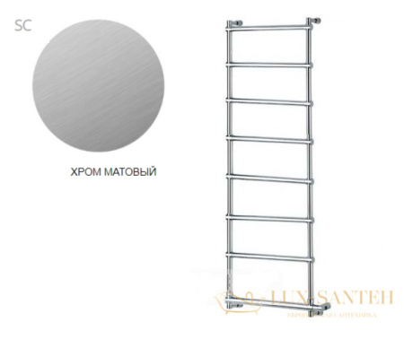 полотенцесушитель электрический margaroli sole 370-542-8 box 5423708sab, высота 138 см, ширина 57 см, хром матовый