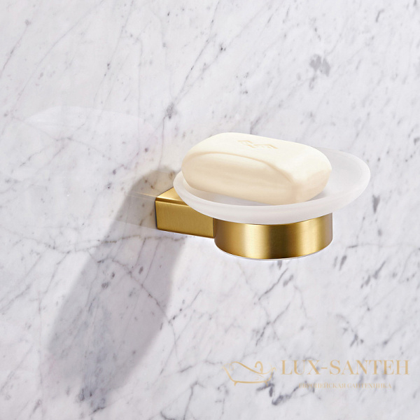 мыльница milacio ultra mcu.962.gd, брашированное золото