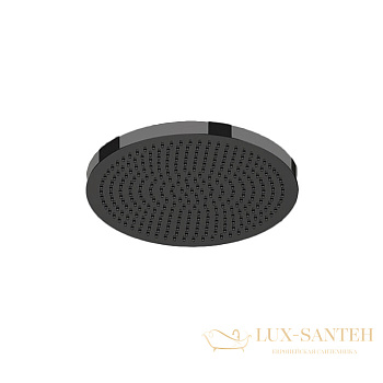 верхний душ 230 мм, almar velvet e044292.ab, черный хром брашированный pvd