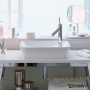 раковина накладная duravit cape cod 2340460000 460х460 мм, белый