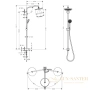 душевая система hansgrohe croma 220 showerpipe reno 27224000 поворотный держатель 400 мм, ½’
