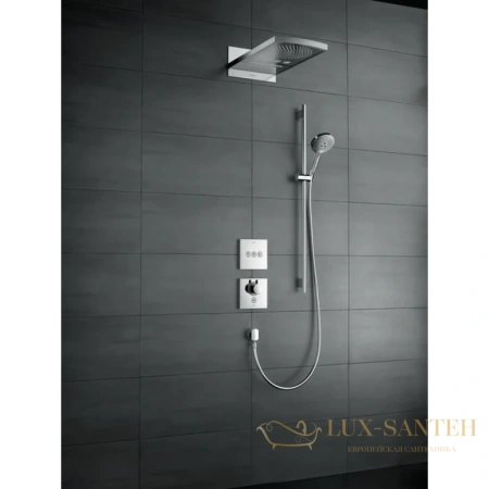 термостат с запорным клапаном hansgrohe showerselect highflow 15761000, хром