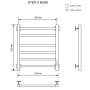 полотенцесушитель электрический кабельный ника step-2 60/50 u, хром