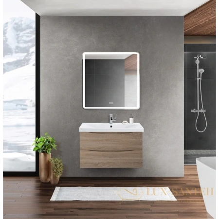 тумба belbagno marino marino-cer-700-2c-so-wo-p 66,4 см, rovere bianco