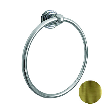 nicolazzi accessori, 1485bz, полотенцедержатель кольцо 19.5см., подвесной, цвет бронза