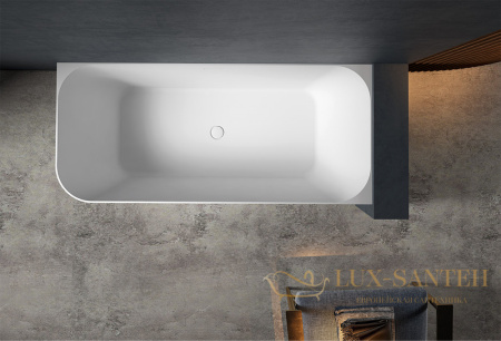 ванна акриловая угловая abber ab9331-1.6 r, белый глянцевый