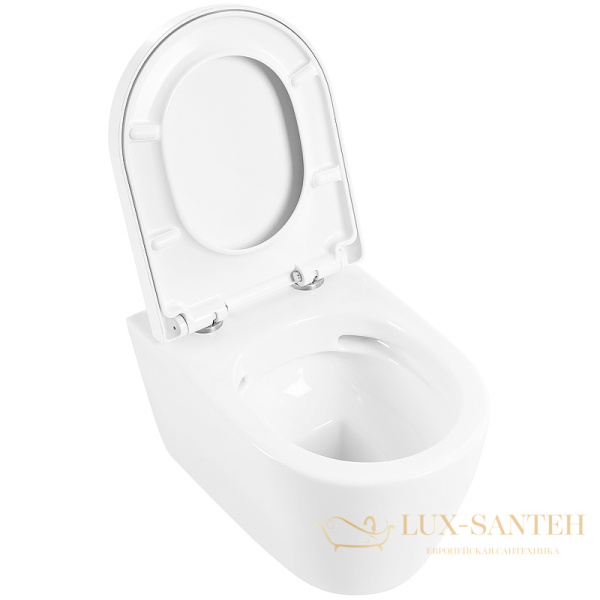 подвесной унитаз belbagno marino bb105chr/bb105sc с сиденьем микролифт, белый