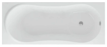 акриловая ванна aquatek афродита 170x70 afr170-0000054 без гидромассажа, с фронтальным экраном (слив справа)