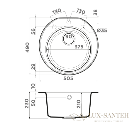 кухонная мойка omoikiri miya 50r-wh tetogranit х белый, 4993506