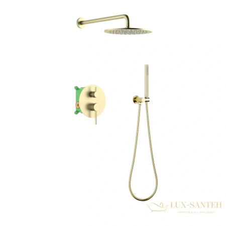 душевая система для душа встраиваемая timo saona sx-2369/17sm, золото матовое  