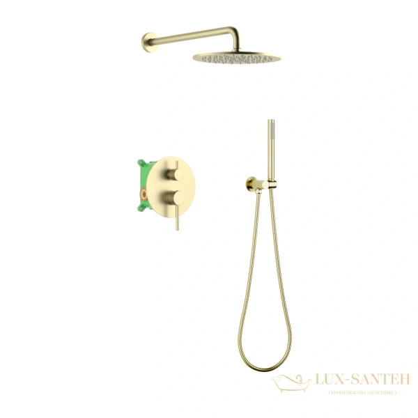 душевая система для душа встраиваемая timo saona sx-2369/17sm, золото матовое  