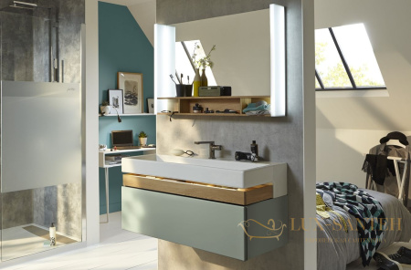 зеркало jacob delafon terrace eb1739ru-nf с полкой 150 см, дерево