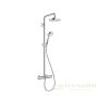 душевая стойка hansgrohe croma select s 27253400, showerpipe 180 2jet с термостатом, белый/хром