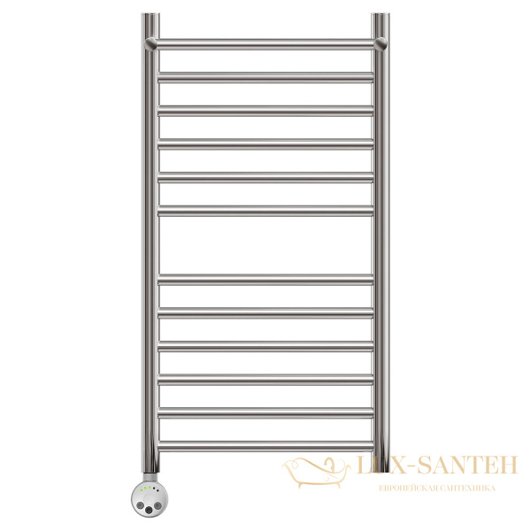 полотенцесушитель 500x800 электрический point аврора pn10158spe п11 с полкой левый/правый, хром