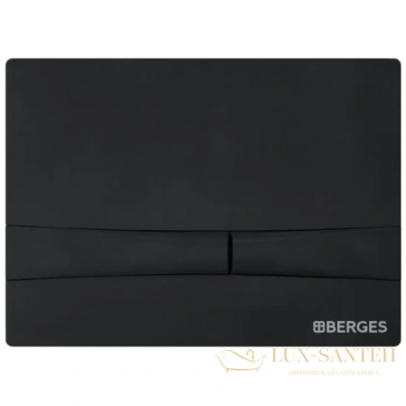 кнопка berges frame 040055 для инсталляции novum f5, черный soft touch