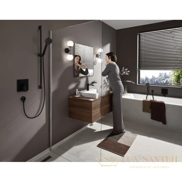 смеситель для раковины 80 hansgrohe vivenis 75012670 без донного клапана