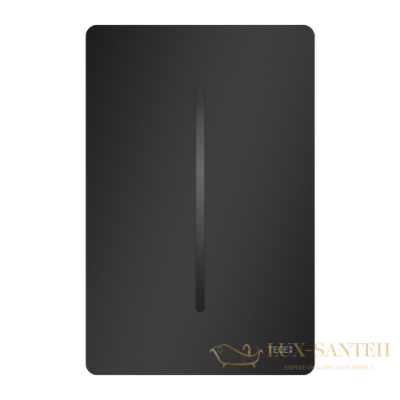 панель смыва писсуара tece tecefilo-solid из нержавеющей стали питание от батареи 7,2 в черный матовый 9242044