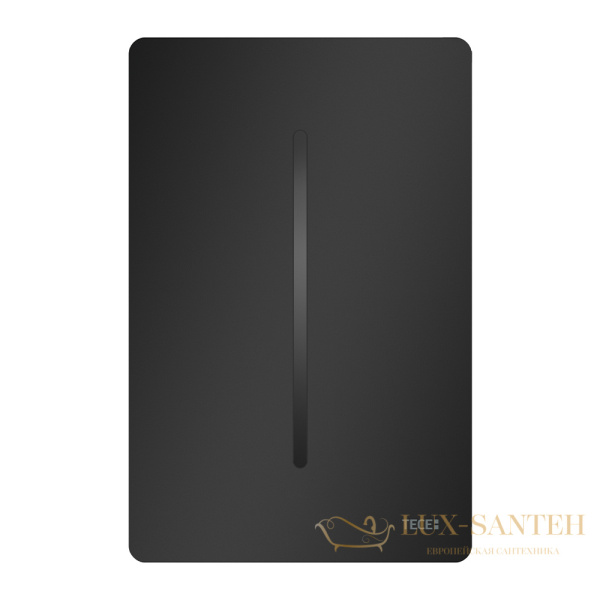 панель смыва писсуара tece tecefilo-solid из нержавеющей стали питание от батареи 7,2 в черный матовый 9242044