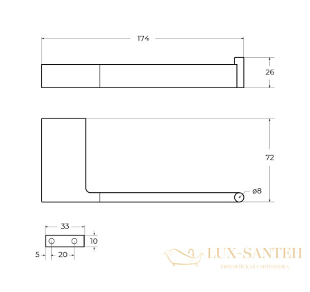держатель для туалетной бумаги cezares slider-ph1-01, хром глянцевый