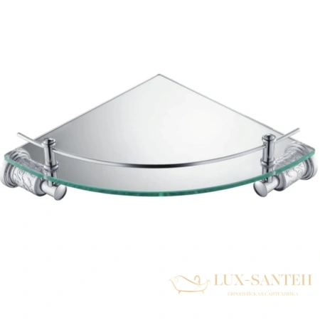 полка стеклянная schein carving 7065048, хром