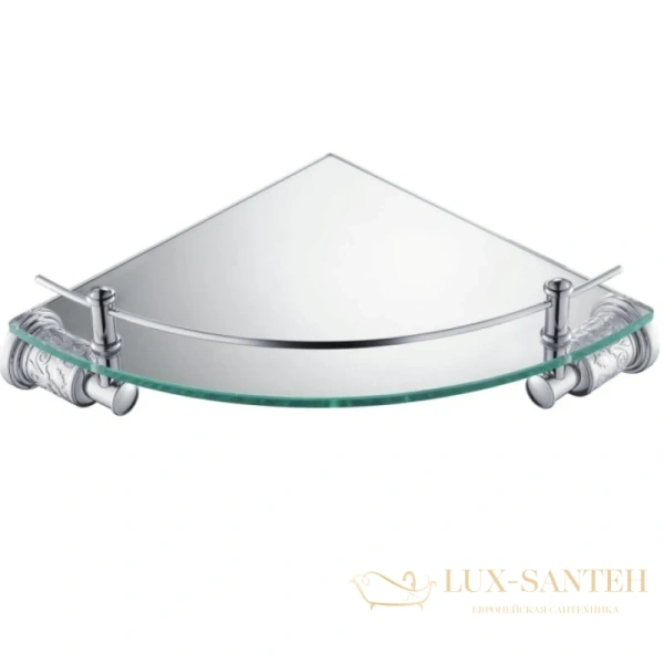 полка стеклянная schein carving 7065048, хром