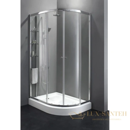 душевой уголок cezares anima-rh-2 anima-w-rh-2-120/90-c-cr-l 120x90 см, стекло прозрачное