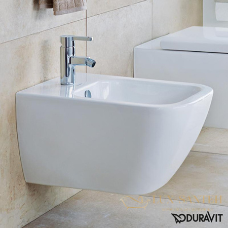 биде duravit happy d.2 2258150000 подвесное, белый