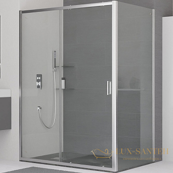 душевой уголок rgw classic 32094806-011 cl-48 160x100, профиль хром, стекло прозрачное