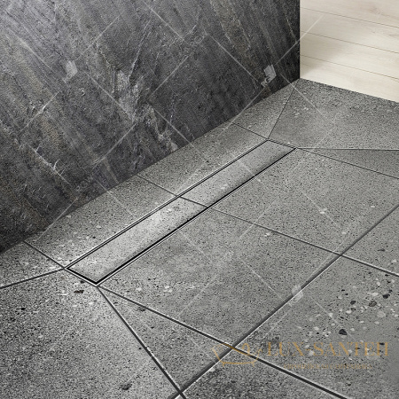 душевой лоток rgw shower drain 21210212-02 с решеткой под плитку sdr-02-q, хром