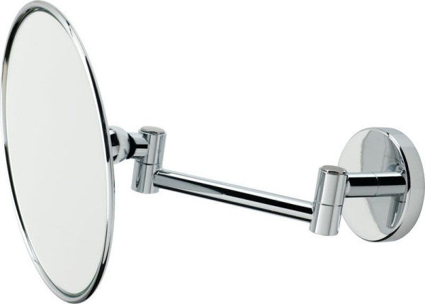 зеркало косметическое stil haus 1035(23) настенное круглое (3x) с поворотным механизмом, черный матовый