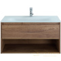тумба под раковину belbagno kraft kraft-900-1c-so-rt 90 см подвесная, rovere tabacco
