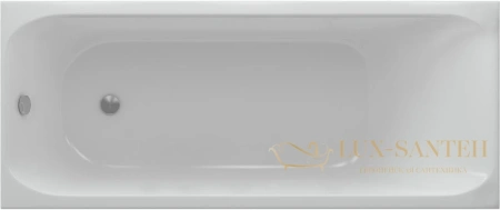 акриловая ванна aquatek альфа 140x70 alf140-0000019 с фронтальным экраном, слив слева, без гидромассажа
