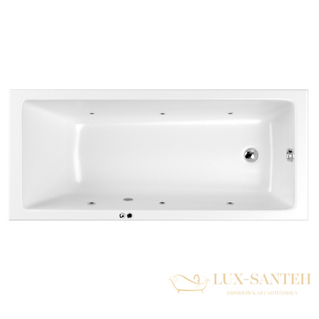 ванна whitecross wave slim 160x80 "soft", 0111.160080.100.soft.cr, белый