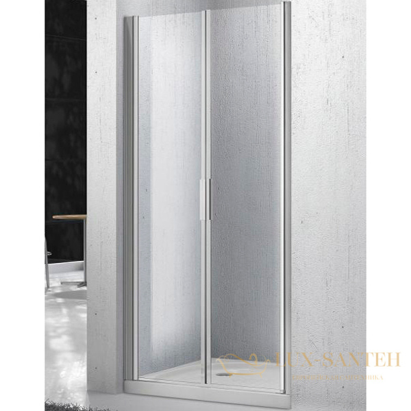 душевая дверь belbagno sela sela-b-2-100-c-cr 100 см профиль хром, стекло прозрачное