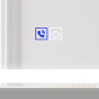 зеркало belbagno spc spc-grt-1000-800-led-tch-phone с подсветкой, с сенсорным выключателем, с bluetooth, с микрофоном и динамиками