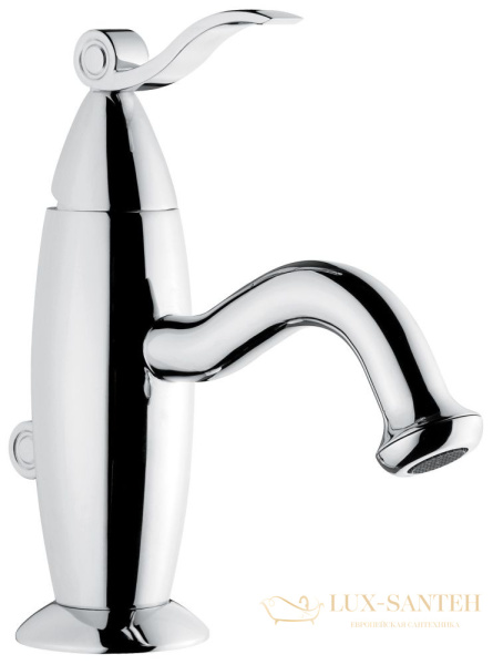 смеситель для раковины emmevi abel 39003/cr с донным клапаном, хром