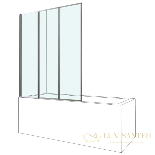 шторка для ванны berges city 062011 100 см