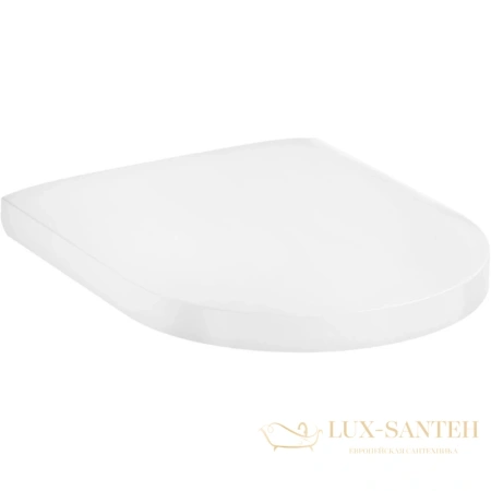 сиденье с крышкой hansgrohe gladelake s 60112450, для унитаза softclose, белый глянцевый