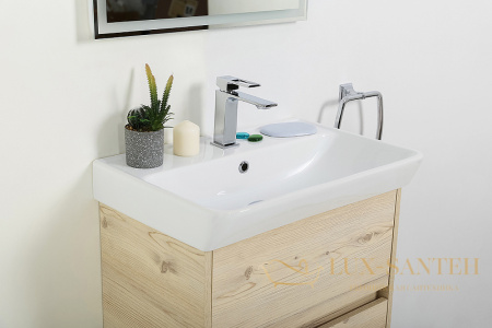 тумба под раковину belbagno neon neon-500-2c-so-pb 50 см подвесная, pino bianco