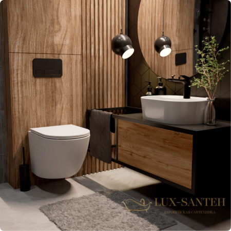 унитаз подвесной безободковый aquame aqm2002mw, с быстросъемным сиденьем softclose, белый матовый