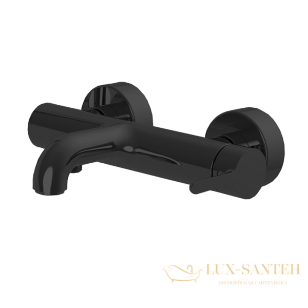 смеситель для ванны fima carlo frattini snap f3114/1ns, черный матовый