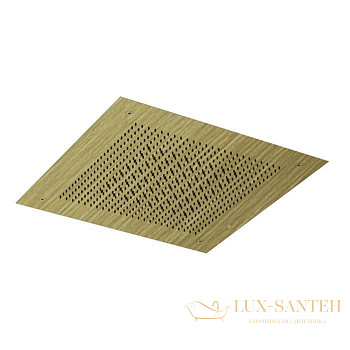 верхний душ потолочный 380х380 мм, almar velvet rain e044282.hb, 2 режима, латунь брашированная pvd