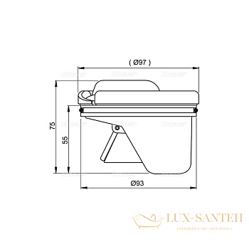 гидрозатвор alcaplast комбинированный smart apv0020